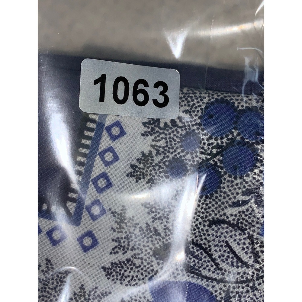 Souleiado Charles Demery Navy Blue Floral Rose Square Scarf Provencal France 33" - Picture 8 of 8